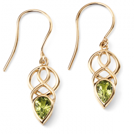 PERIDOT GOLD EARRINGS